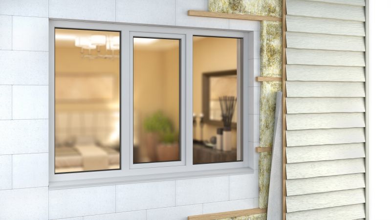 Insulated Siding Panel in Place